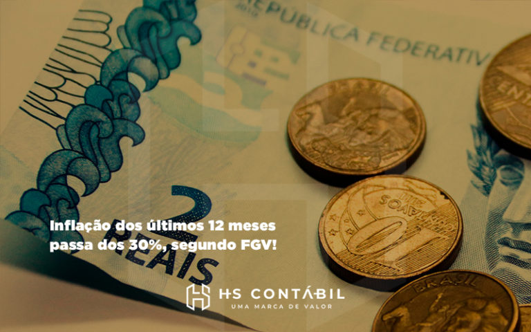 Inflacao Dos Ultimos 12 Meses Passa Dos 30 Segundo Fgv - Contabilidade em Santo André - SP | HS Contábil