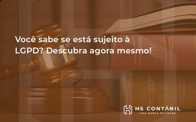 Voce Ja Sabe Se Esta Sujeito A Lgpd Hs - Contabilidade em Santo André - SP | HS Contábil