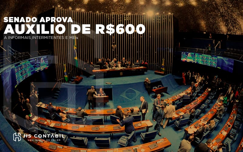 Senado aprova auxílio emergencial de R$ 600 a informais, intermitentes e MEIs